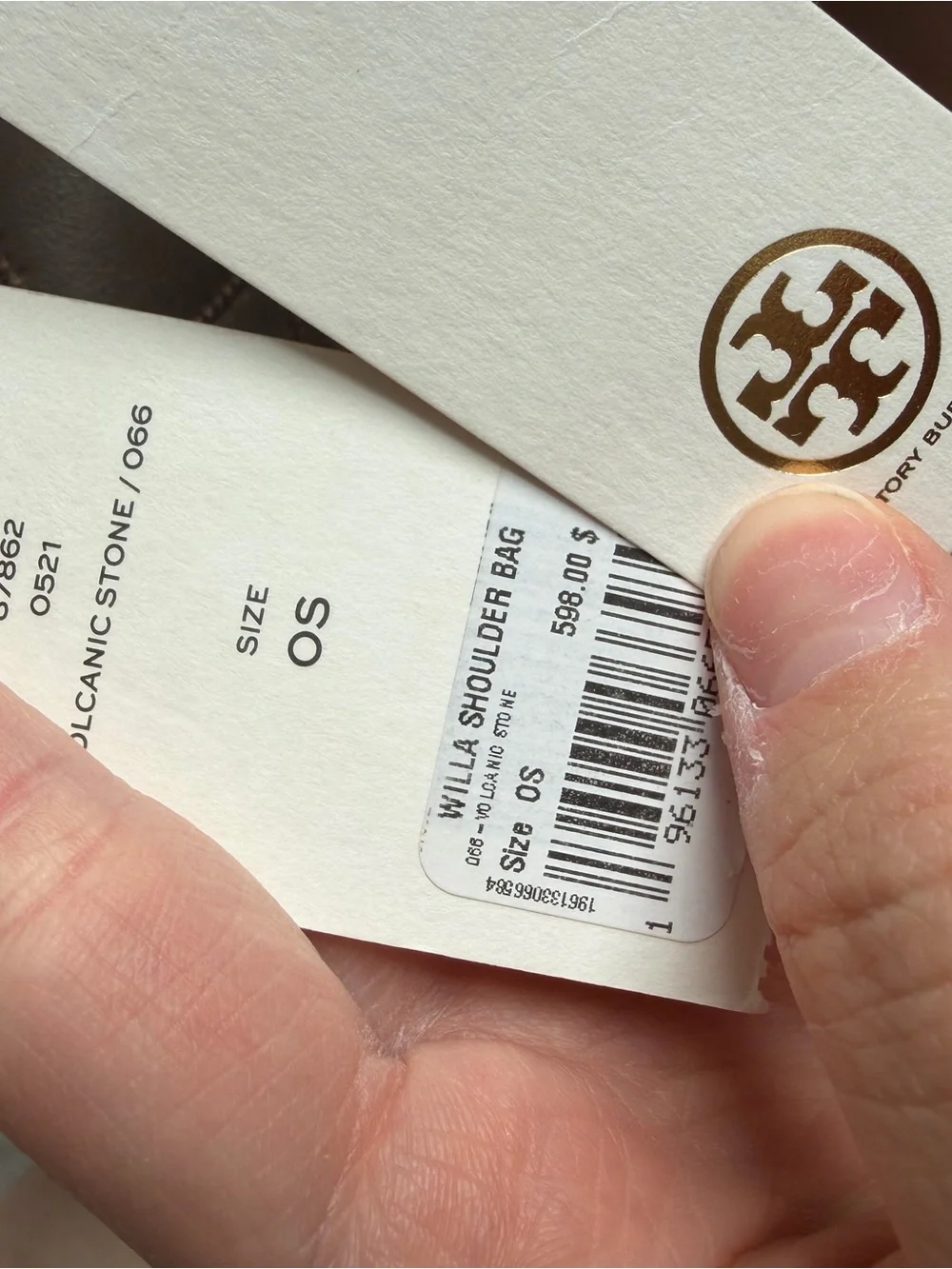 Tory Burch Quilted Leather Chain Shoulder Bag Taupe BRAND NEW NWT Retail 600$